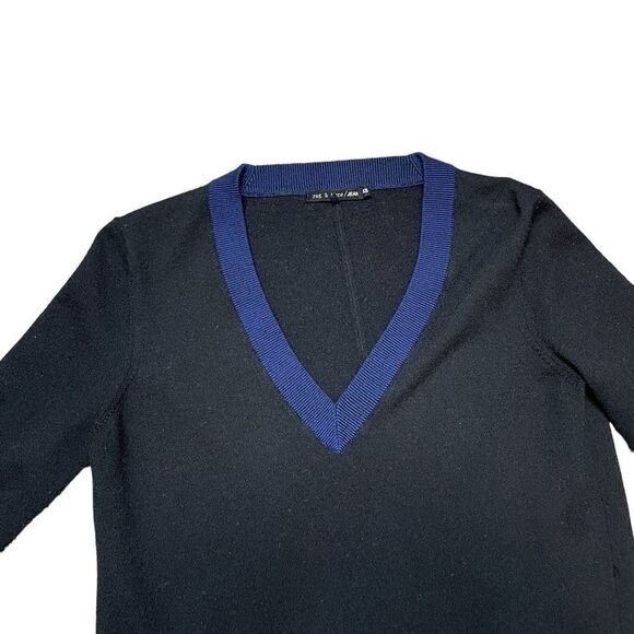 RAG & BONE Jean Kendra V-Neck Sweater Dress Black Size XS - Picture 5 of 7